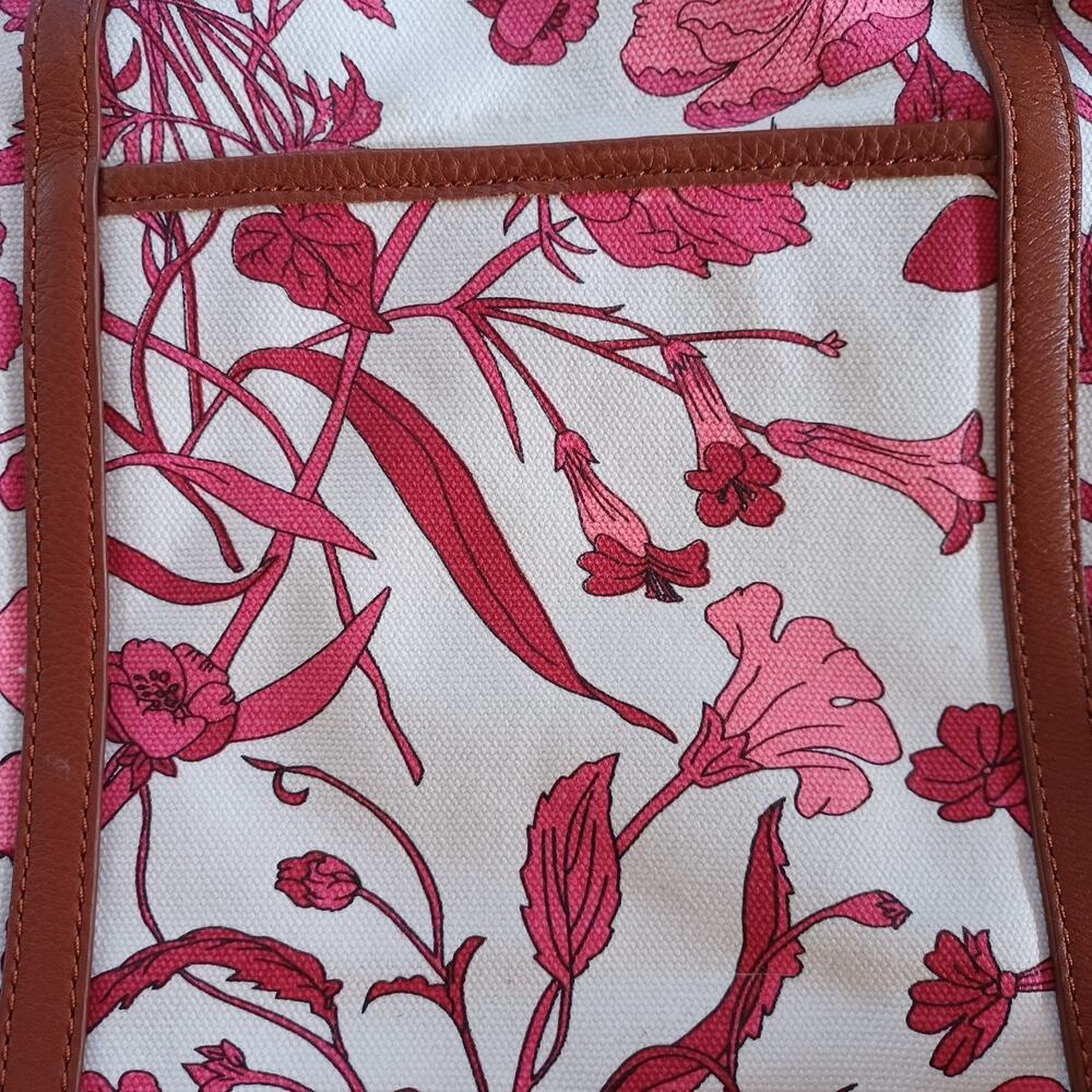 Isaac Mizrahi Pink Floral‎ Shoulder Bag - Picture 6 of 7